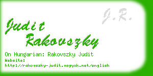 judit rakovszky business card